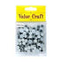 AussieSuperStore Art & Craft Essentials Joggle Eyes Round 200pcs Joggle Eyes Round 200pcs | Googly or Wiggle Eye for Kids Craft 9331468001720 VCE01